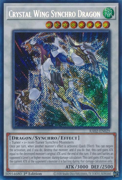 Crystal Wing Synchro Dragon (Secret Rare) [RA02-EN029] Secret Rare | Good Games Adelaide SA