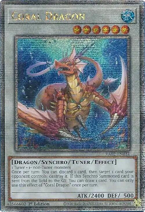 Coral Dragon (Quarter Century Secret Rare) [RA02-EN031] Quarter Century Secret Rare | Good Games Adelaide SA