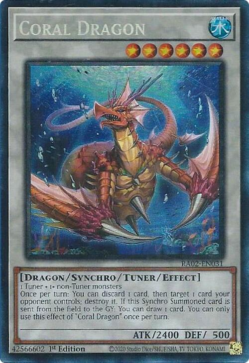 Coral Dragon (PCR) [RA02-EN031] Prismatic Collector's Rare | Good Games Adelaide SA