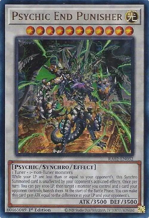 Psychic End Punisher (UR) [RA02-EN032] Ultra Rare | Good Games Adelaide SA
