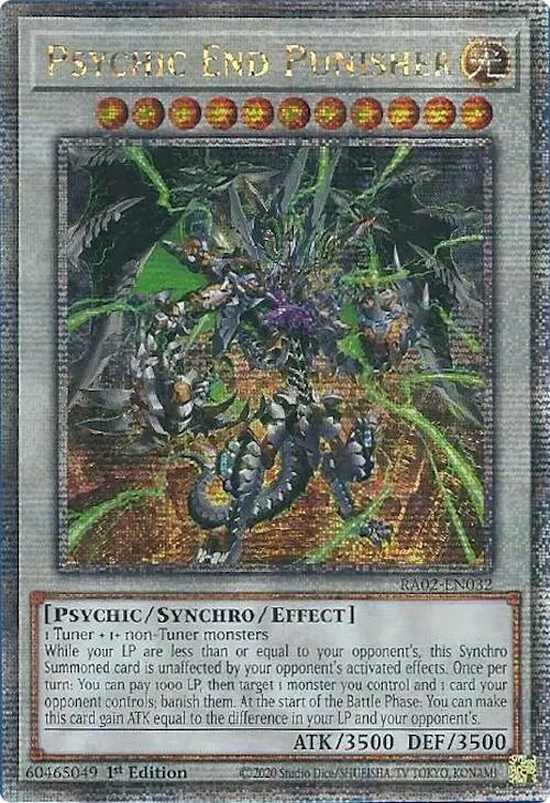 Psychic End Punisher (Quarter Century Secret Rare) [RA02-EN032] Quarter Century Secret Rare | Good Games Adelaide SA