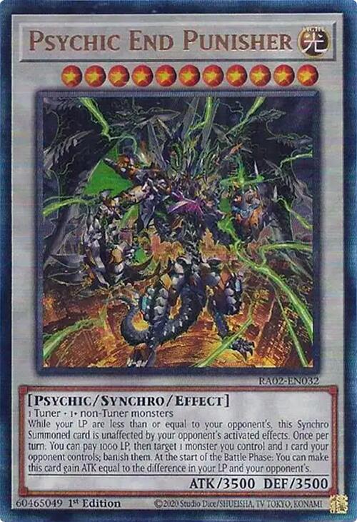 Psychic End Punisher (PUR) [RA02-EN032] Prismatic Ultimate Rare | Good Games Adelaide SA