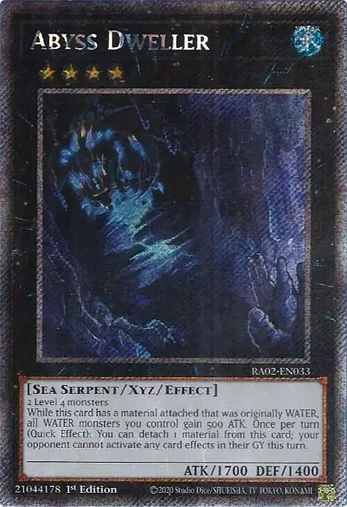 Abyss Dweller (Platinum Secret Rare) [RA02-EN033] Platinum Secret Rare | Good Games Adelaide SA