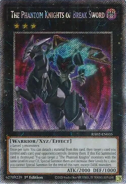 The Phantom Knights of Break Sword (Platinum Secret Rare) [RA02-EN035] Platinum Secret Rare | Good Games Adelaide SA