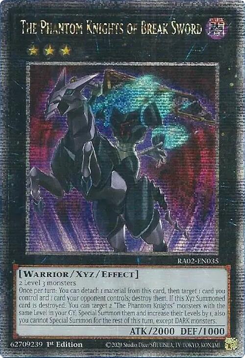 The Phantom Knights of Break Sword (Quarter Century Secret Rare) [RA02-EN035] Quarter Century Secret Rare | Good Games Adelaide SA