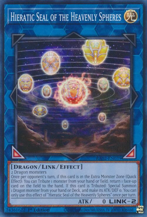 Hieratic Seal of the Heavenly Spheres [RA02-EN039] Super Rare | Good Games Adelaide SA