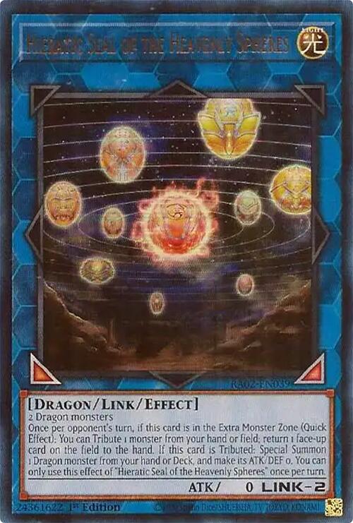 Hieratic Seal of the Heavenly Spheres (UR) [RA02-EN039] Ultra Rare | Good Games Adelaide SA