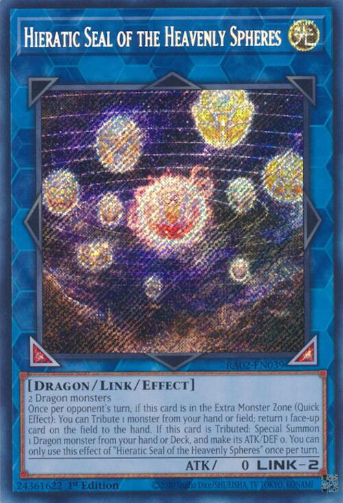 Hieratic Seal of the Heavenly Spheres (Secret Rare) [RA02-EN039] Secret Rare | Good Games Adelaide SA