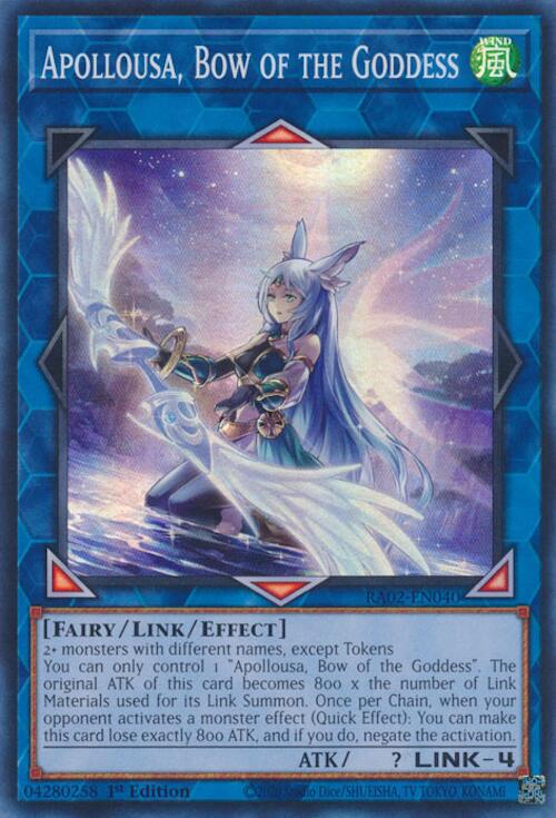 Apollousa, Bow of the Goddess (Alternate Art) [RA02-EN040] Super Rare | Good Games Adelaide SA