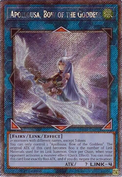 Apollousa, Bow of the Goddess (Alternate Art) (Platinum Secret Rare) [RA02-EN040] Platinum Secret Rare | Good Games Adelaide SA
