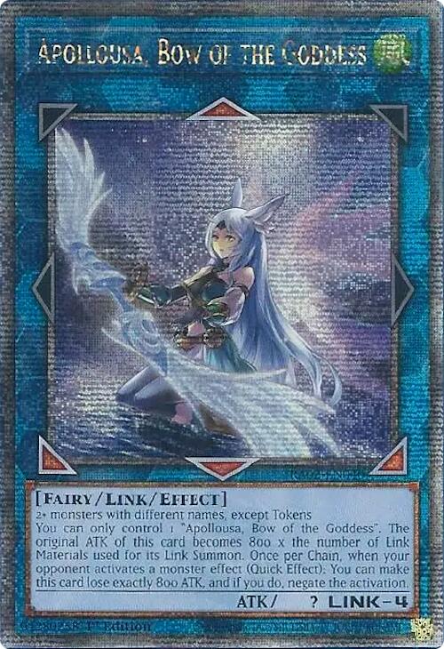 Apollousa, Bow of the Goddess (Alternate Art) (Quarter Century Secret Rare) [RA02-EN040] Quarter Century Secret Rare | Good Games Adelaide SA