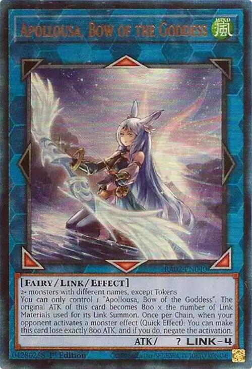 Apollousa, Bow of the Goddess (Alternate Art) (PUR) [RA02-EN040] Prismatic Ultimate Rare | Good Games Adelaide SA
