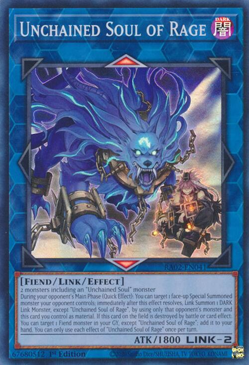 Unchained Soul of Rage [RA02-EN041] Super Rare | Good Games Adelaide SA
