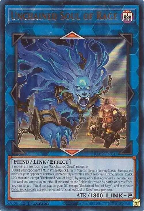 Unchained Soul of Rage (UR) [RA02-EN041] Ultra Rare | Good Games Adelaide SA