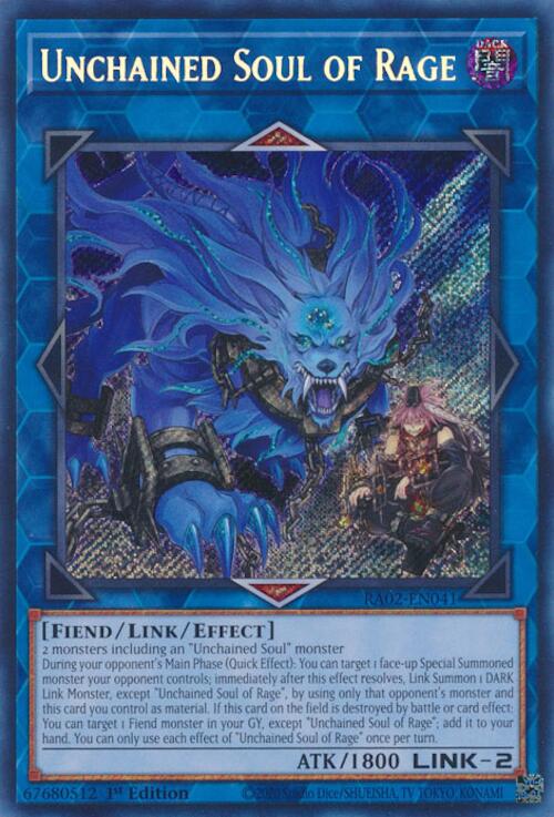 Unchained Soul of Rage (Secret Rare) [RA02-EN041] Secret Rare | Good Games Adelaide SA
