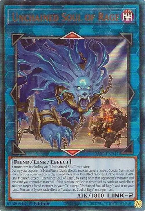 Unchained Soul of Rage (PUR) [RA02-EN041] Prismatic Ultimate Rare | Good Games Adelaide SA