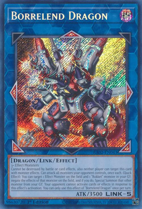 Borrelend Dragon (Secret Rare) [RA02-EN043] Secret Rare | Good Games Adelaide SA