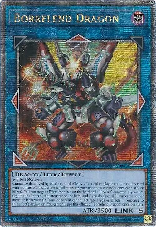 Borrelend Dragon (Quarter Century Secret Rare) [RA02-EN043] Quarter Century Secret Rare | Good Games Adelaide SA