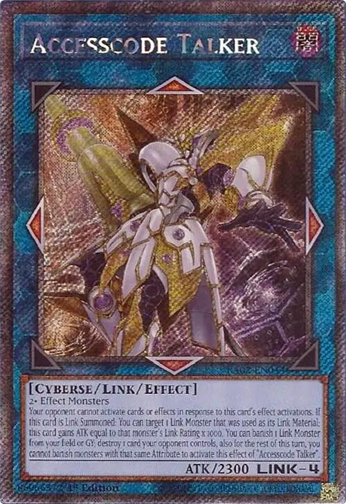 Accesscode Talker (Platinum Secret Rare) [RA02-EN044] Platinum Secret Rare | Good Games Adelaide SA