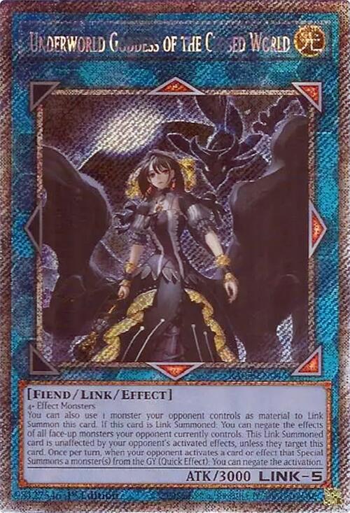 Underworld Goddess of the Closed World (Platinum Secret Rare) [RA02-EN045] Platinum Secret Rare | Good Games Adelaide SA