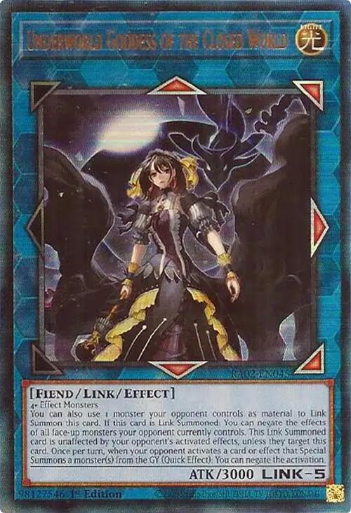 Underworld Goddess of the Closed World (PUR) [RA02-EN045] Prismatic Ultimate Rare | Good Games Adelaide SA