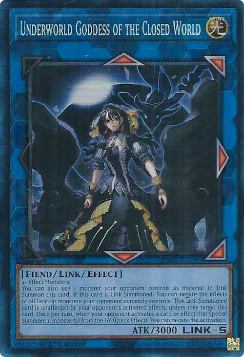 Underworld Goddess of the Closed World (PCR) [RA02-EN045] Prismatic Collector's Rare | Good Games Adelaide SA