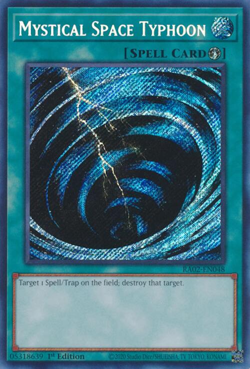 Mystical Space Typhoon (Secret Rare) [RA02-EN048] Secret Rare | Good Games Adelaide SA