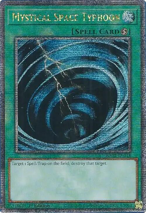 Mystical Space Typhoon (Quarter Century Secret Rare) [RA02-EN048] Quarter Century Secret Rare | Good Games Adelaide SA
