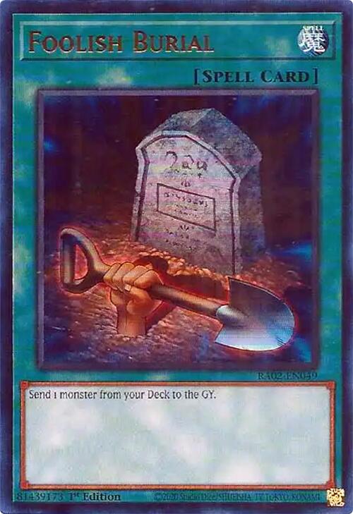 Foolish Burial (UR) [RA02-EN049] Ultra Rare | Good Games Adelaide SA