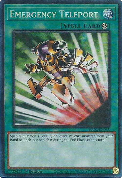 Emergency Teleport (PCR) [RA02-EN053] Prismatic Collector's Rare | Good Games Adelaide SA