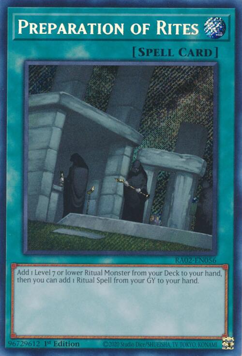 Preparation of Rites (Secret Rare) [RA02-EN056] Secret Rare | Good Games Adelaide SA