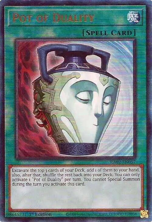 Pot of Duality (PUR) [RA02-EN057] Prismatic Ultimate Rare | Good Games Adelaide SA
