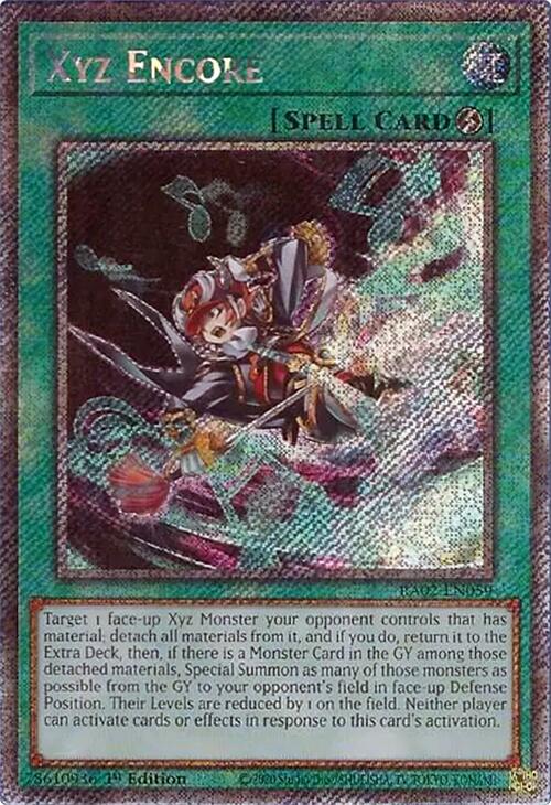 Xyz Encore (Platinum Secret Rare) [RA02-EN059] Platinum Secret Rare | Good Games Adelaide SA