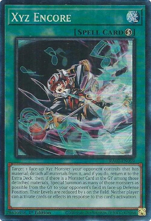Xyz Encore (PCR) [RA02-EN059] Prismatic Collector's Rare | Good Games Adelaide SA