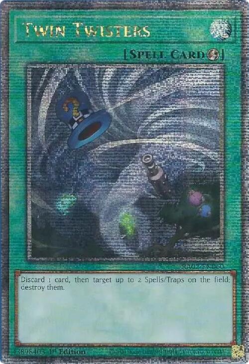 Twin Twisters (Quarter Century Secret Rare) [RA02-EN060] Quarter Century Secret Rare | Good Games Adelaide SA