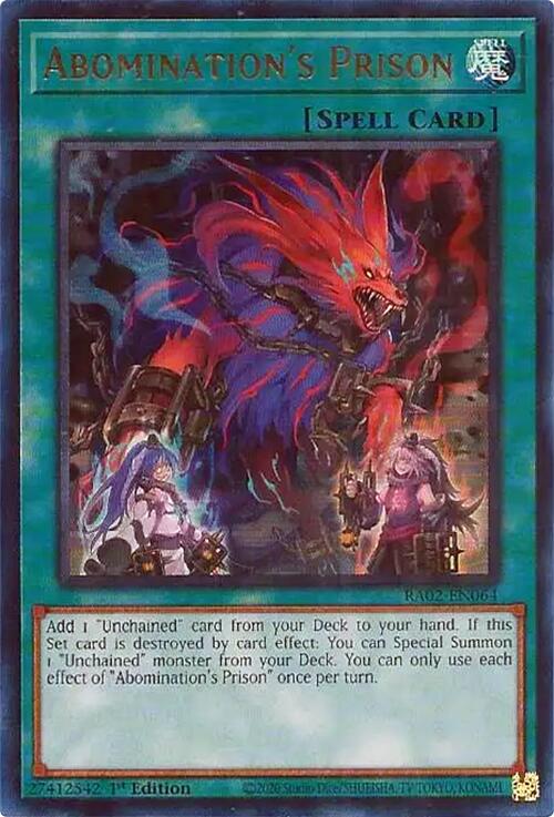 Abomination's Prison (UR) [RA02-EN064] Ultra Rare | Good Games Adelaide SA