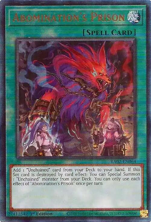 Abomination's Prison (PUR) [RA02-EN064] Prismatic Ultimate Rare | Good Games Adelaide SA