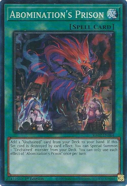 Abomination's Prison (PCR) [RA02-EN064] Prismatic Collector's Rare | Good Games Adelaide SA