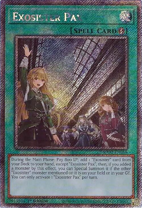 Exosister Pax (Platinum Secret Rare) [RA02-EN066] Platinum Secret Rare | Good Games Adelaide SA