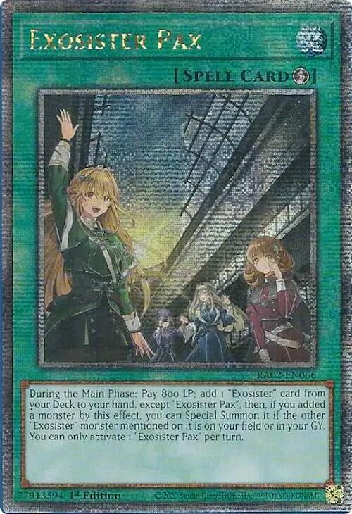 Exosister Pax (Quarter Century Secret Rare) [RA02-EN066] Quarter Century Secret Rare | Good Games Adelaide SA