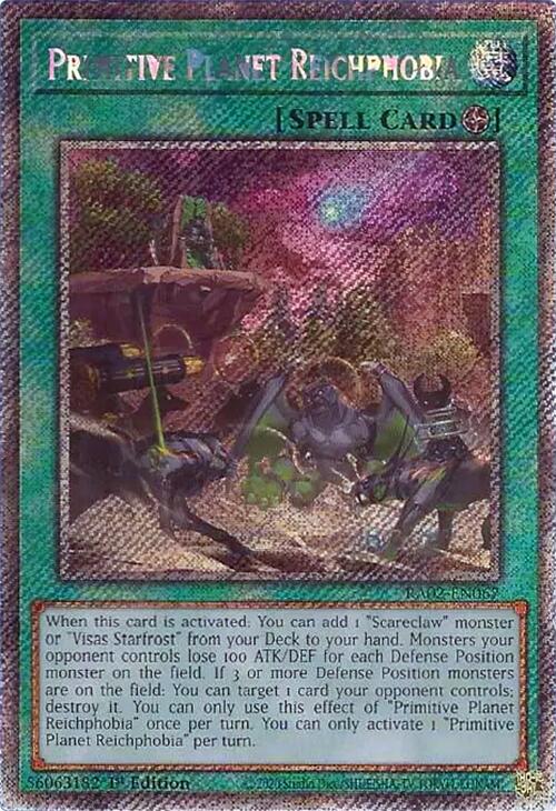 Primitive Planet Reichphobia (Platinum Secret Rare) [RA02-EN067] Platinum Secret Rare | Good Games Adelaide SA