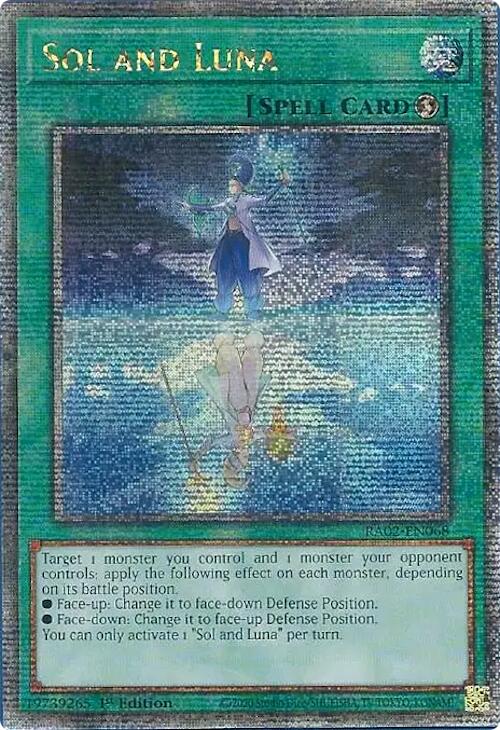 Sol and Luna (Quarter Century Secret Rare) [RA02-EN068] Quarter Century Secret Rare | Good Games Adelaide SA