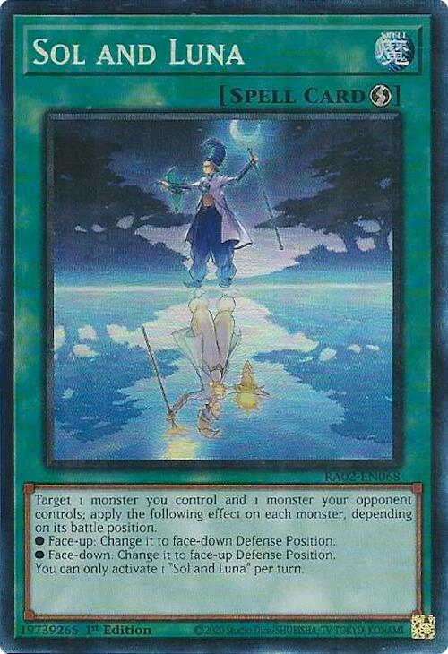 Sol and Luna (PCR) [RA02-EN068] Prismatic Collector's Rare | Good Games Adelaide SA