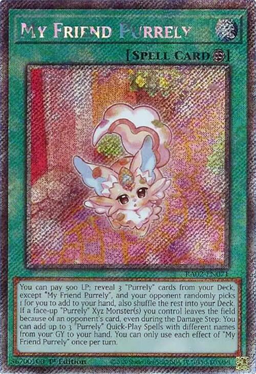 My Friend Purrely (Platinum Secret Rare) [RA02-EN071] Platinum Secret Rare | Good Games Adelaide SA