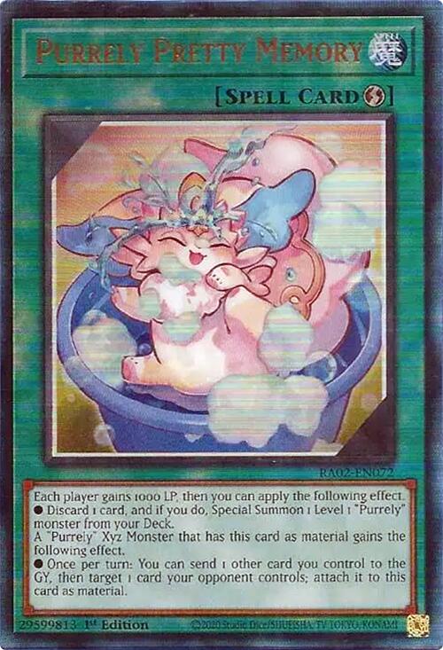 Purrely Pretty Memory (PUR) [RA02-EN072] Prismatic Ultimate Rare | Good Games Adelaide SA