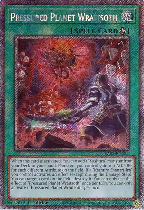 Pressured Planet Wraitsoth (Platinum Secret Rare) [RA02-EN073] Platinum Secret Rare | Good Games Adelaide SA