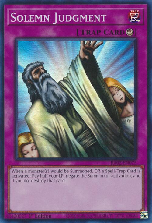 Solemn Judgment [RA02-EN075] Super Rare | Good Games Adelaide SA