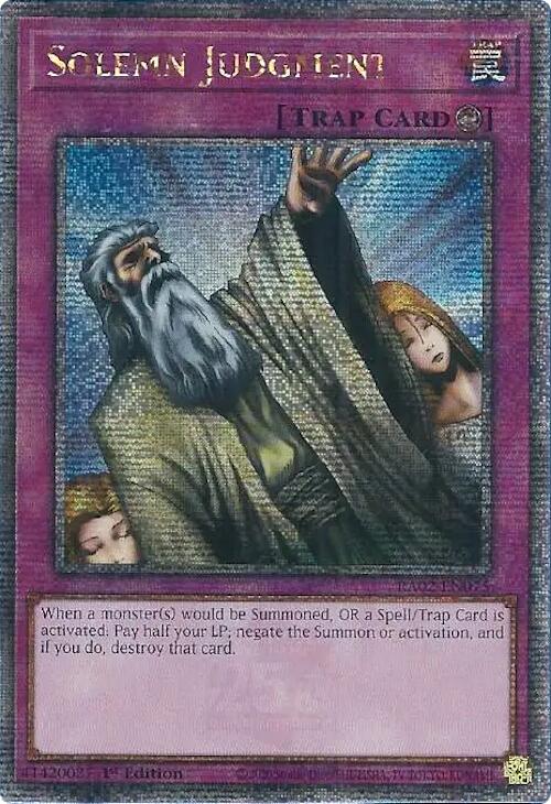 Solemn Judgment (Quarter Century Secret Rare) [RA02-EN075] Quarter Century Secret Rare | Good Games Adelaide SA
