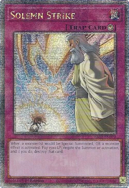 Solemn Strike (Quarter Century Secret Rare) [RA02-EN079] Quarter Century Secret Rare | Good Games Adelaide SA