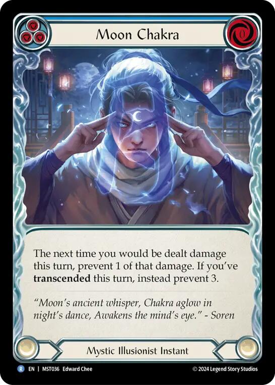 Moon Chakra (Blue) [MST036] (Part the Mistveil)  Rainbow Foil | Good Games Adelaide SA